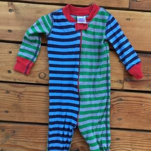 Hanna Anderson multicolored striped sleeper sz 70
